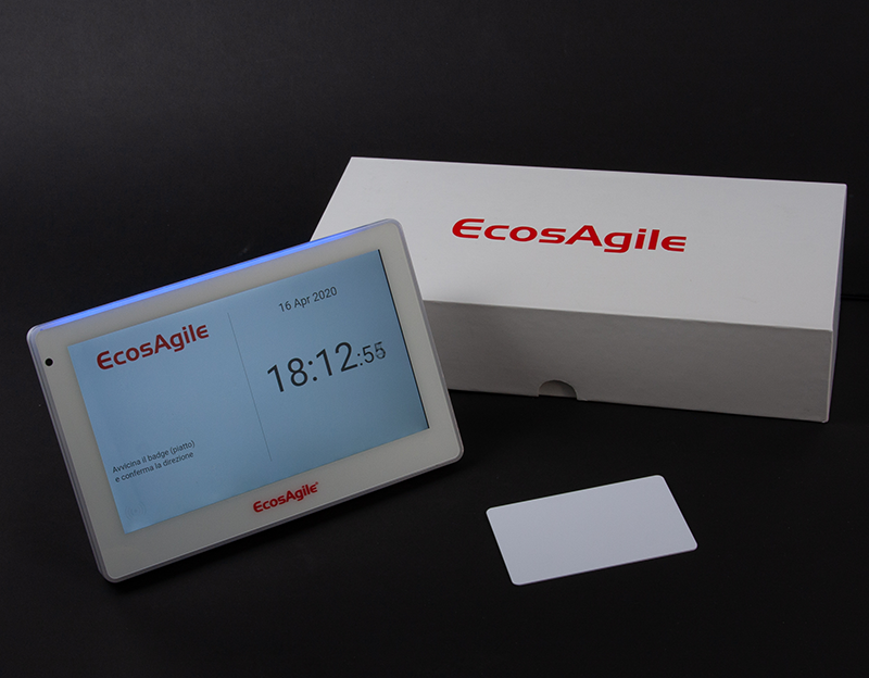 Suivi Présences pointeuse badges cartes CCP badgeuse numérique wifi pointage contrôle accès personnel eClock EcosAgile