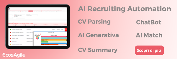 Innovazione Tecnologica Recruiting Automation Intelligenza artificiale Automazione Screening CV Analisi Dati Reclutamento Bias Talenti AI IA Selezione EcosAgile