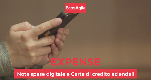EcosAgile Expense nota spese digitale carte di credito VISA prepagate aziendali