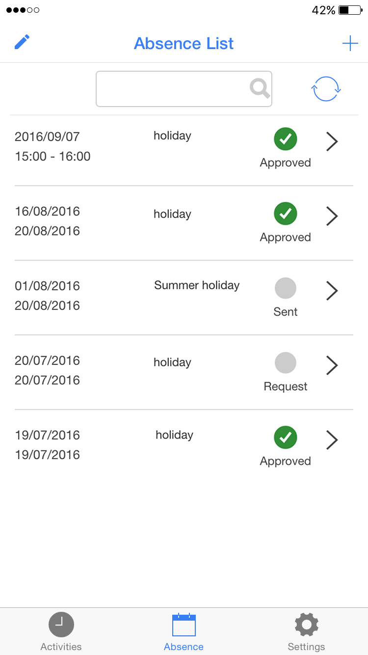 deteccion de presencia app sellado virtual etime gestion de horas solicitudes de vacaciones control de presencias y ausencias