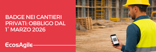 Badge Elettronico Rilevazione Presenze Lavoratori Cantieri EcosAgile