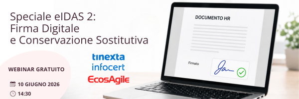 Webinar EcosAgile su eIDAS 2, firma digitale e conservazione sostitutiva per i processi HR