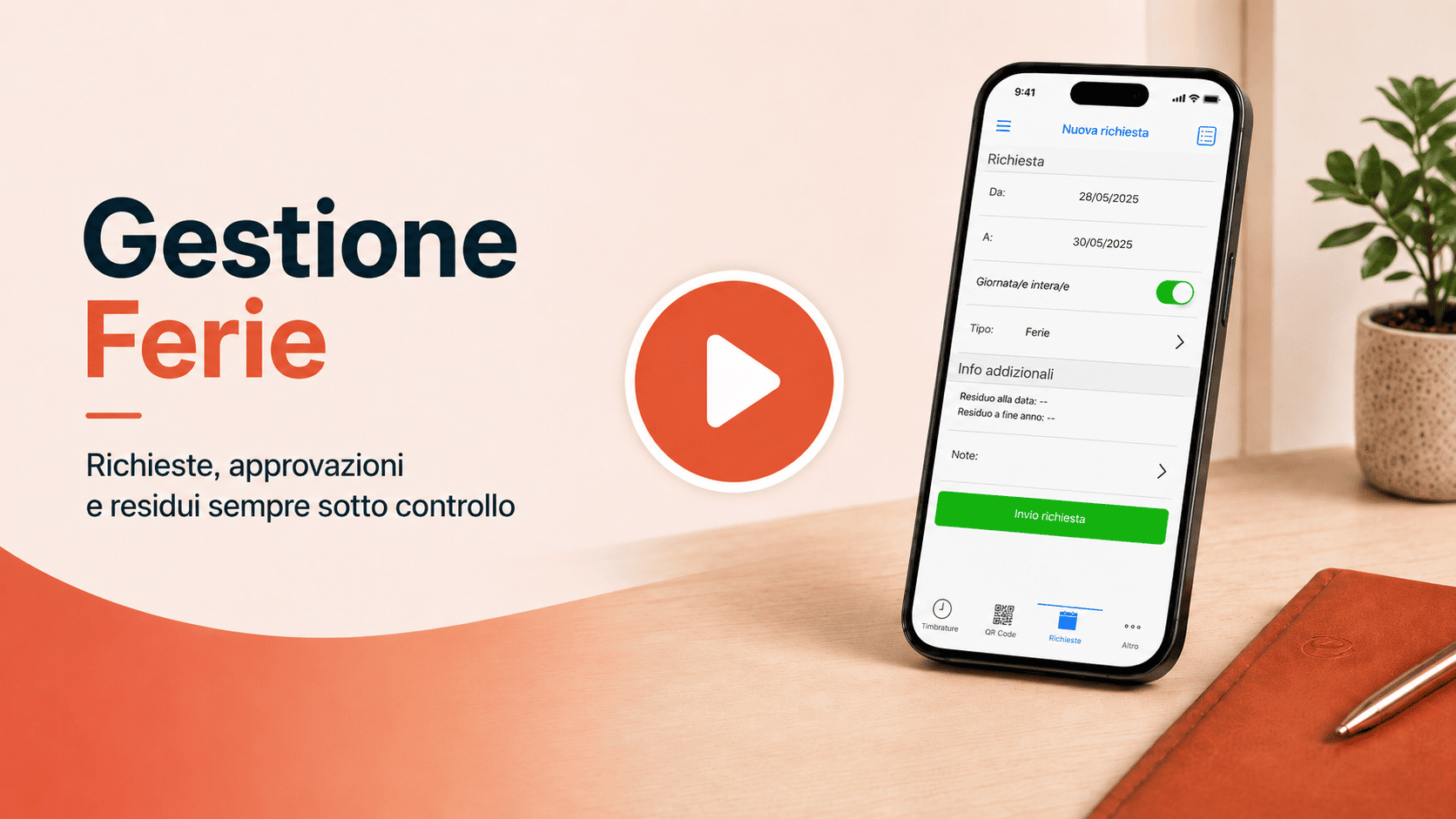 app etime richieste ferie permessi assenze dipendenti