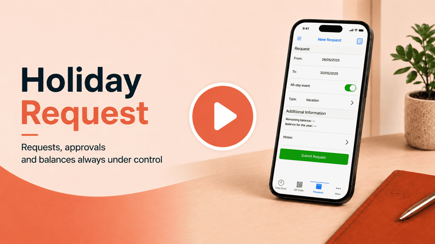 app etime leave request