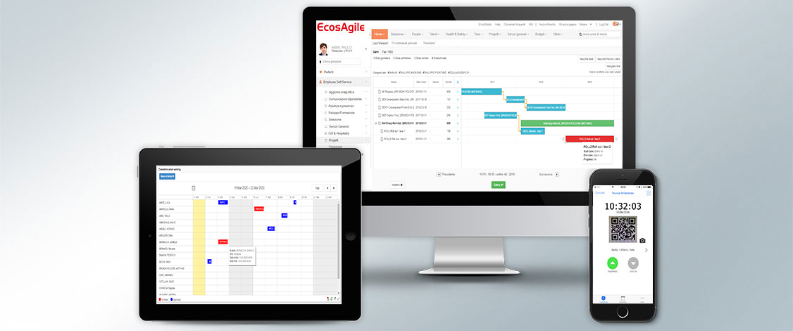 software smart working gestione lavoro timbrature calendari timesheet risorse umane